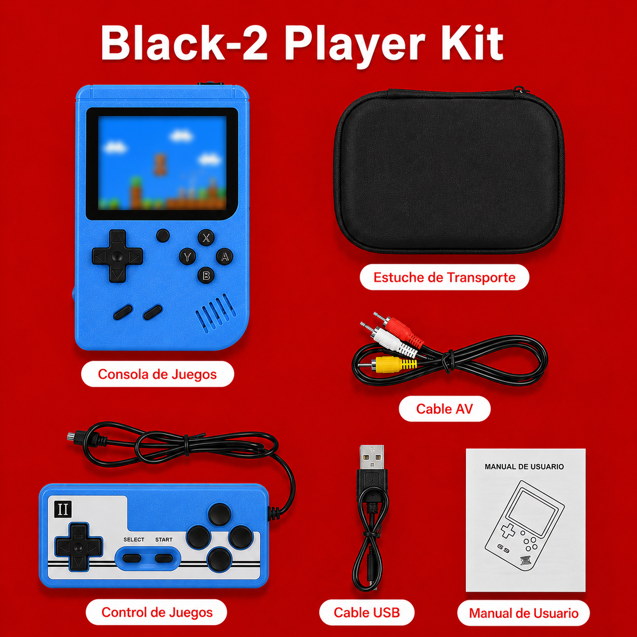 PAQUETE DE MINI CONSOLA RETRO