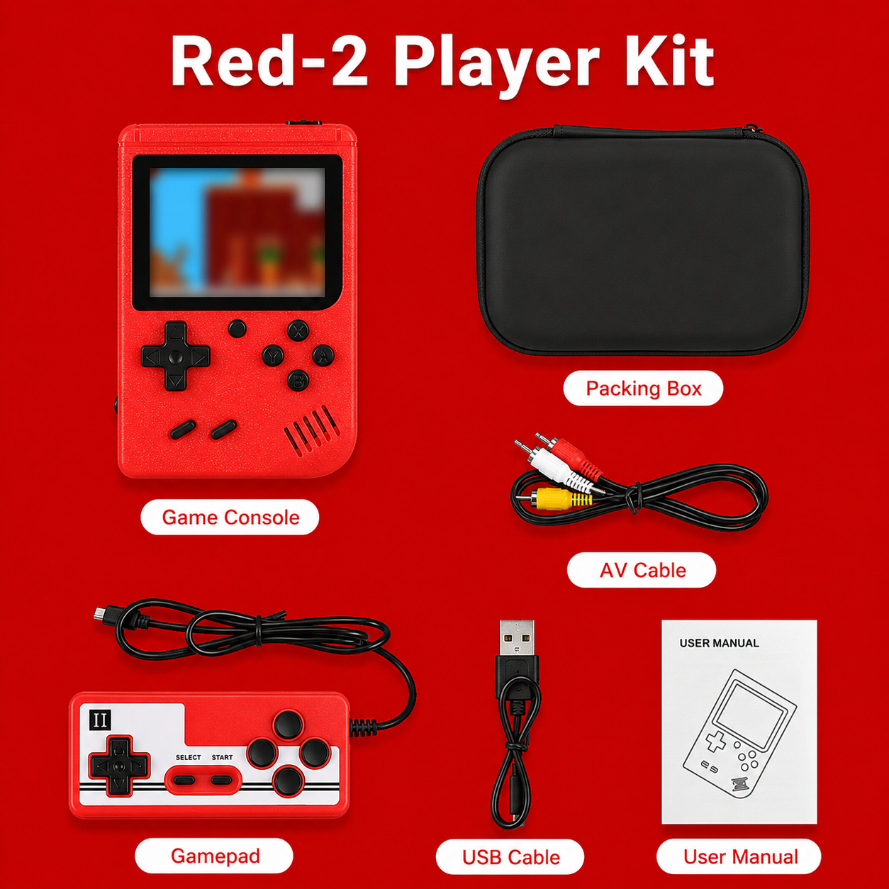 PAQUETE DE MINI CONSOLA RETRO