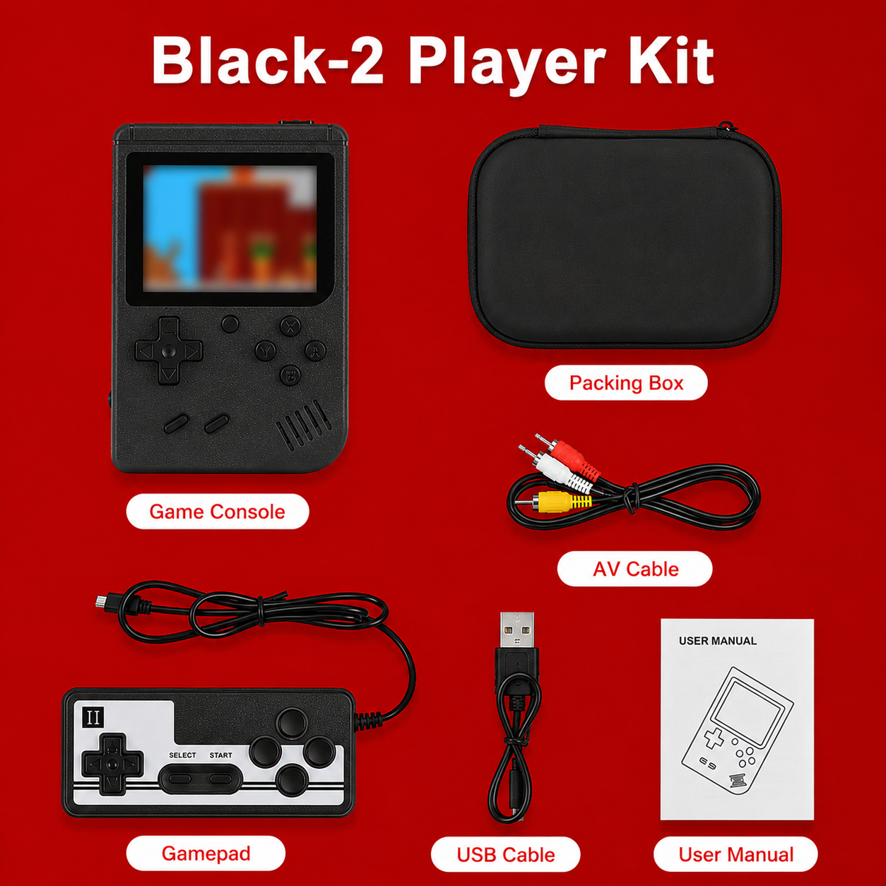 PAQUETE DE MINI CONSOLA RETRO