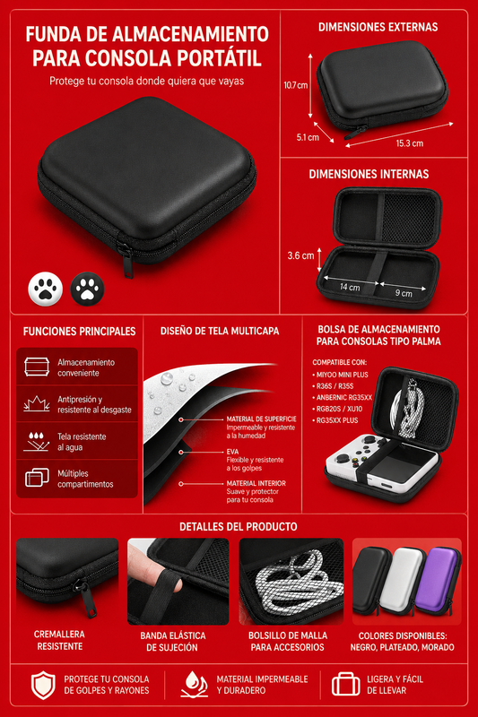 FUNDA PARA MINI CONSOLA RETRO