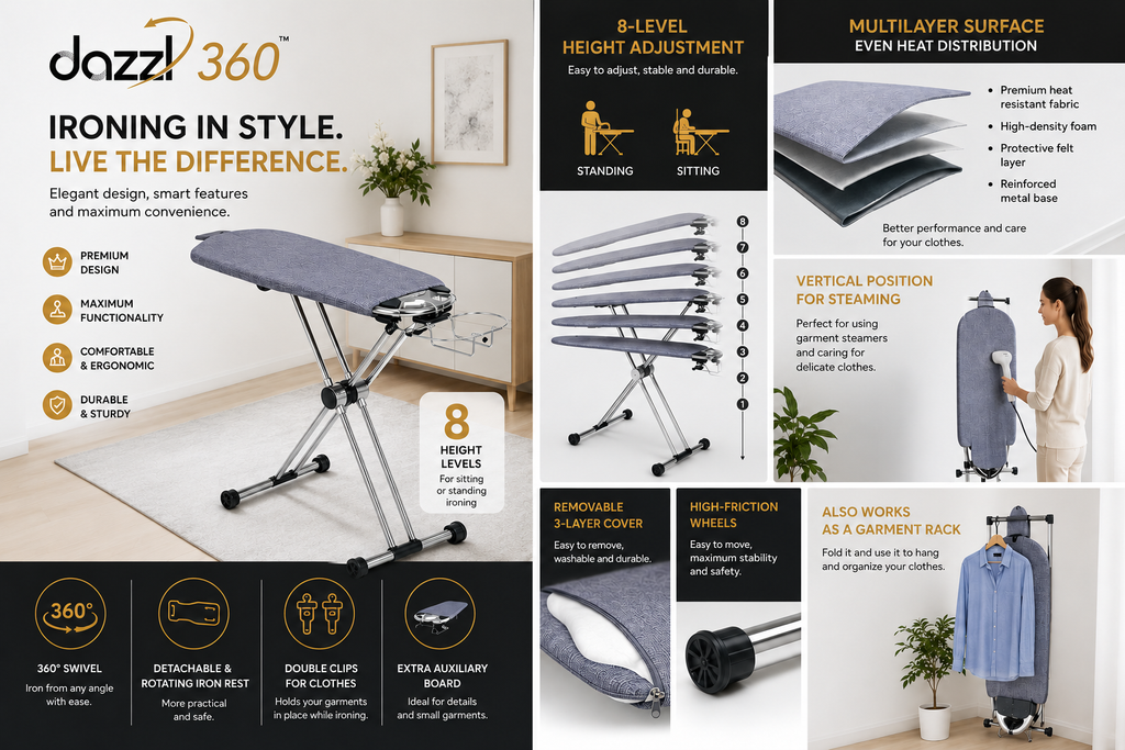 Tabla de Planchar Premium 360°