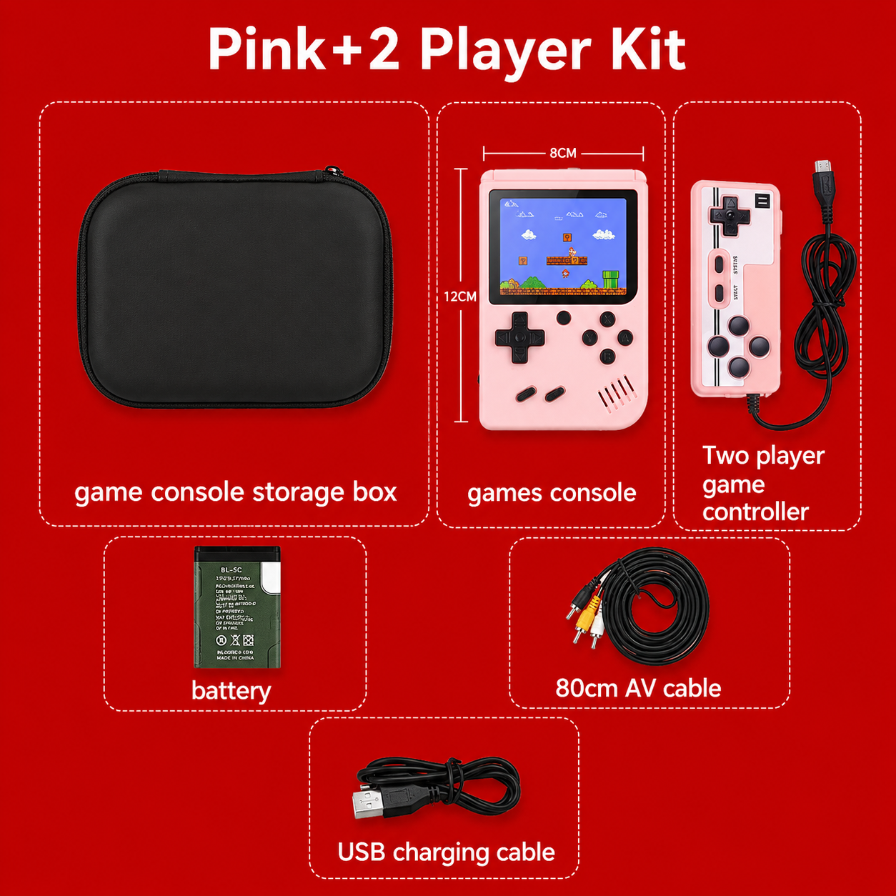 PAQUETE DE MINI CONSOLA RETRO
