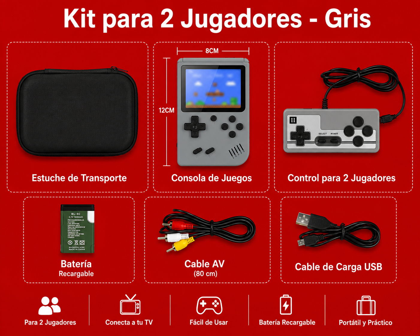 PAQUETE DE MINI CONSOLA RETRO