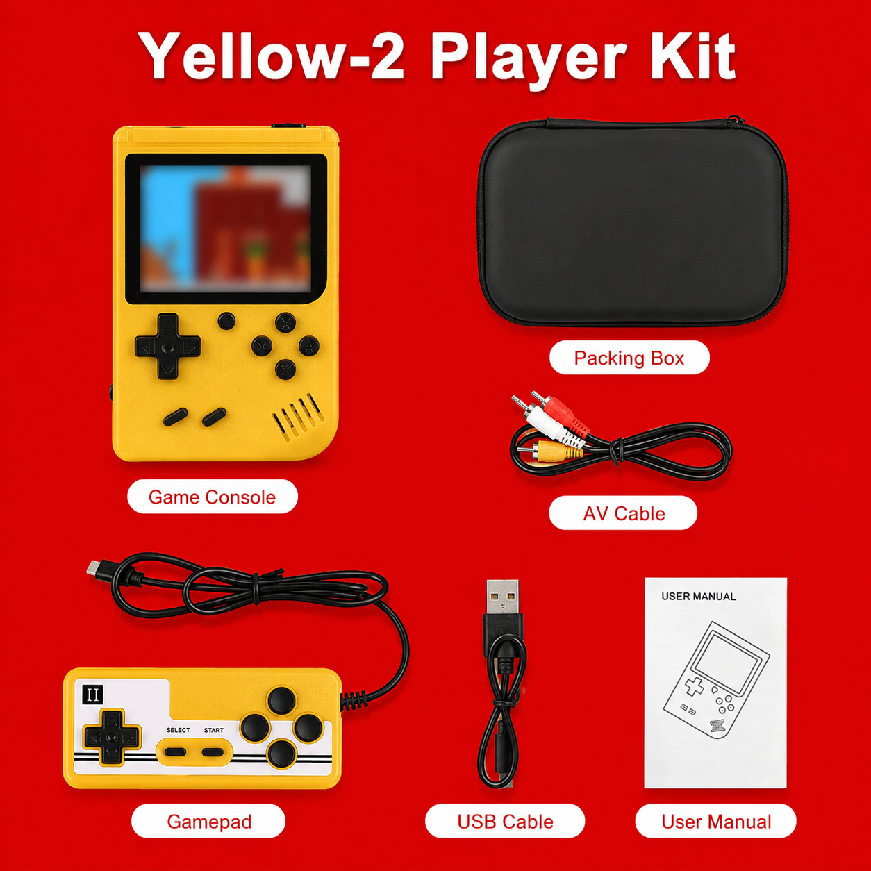 PAQUETE DE MINI CONSOLA RETRO